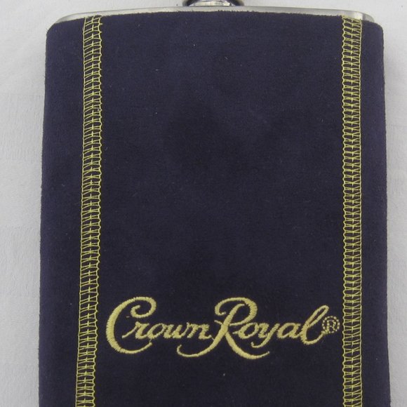 Crown Royal Other - Crown Royal Whiskey Flask w/purple suede cover